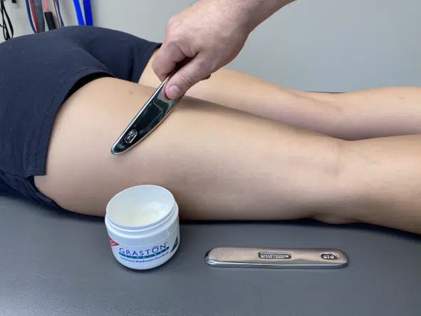 graston technique treatment of a pulled hamstring